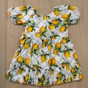 Janie and Jack Lemon Print dress